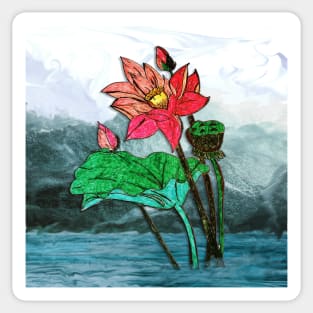 waterlily Sticker